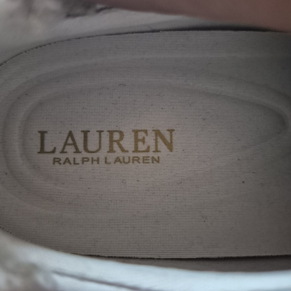 Ralph Lauren White Sneakers with Cozy Lining - Picture 3 of 6
